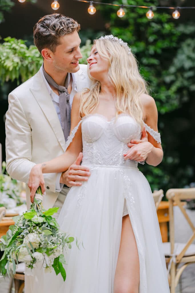After Wedding Shooting in Wien mit Boho-Brautpaar